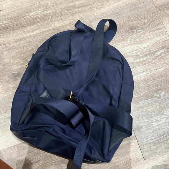 Tory Burch Navy Blue Nylon Backpack - Picture 2 of 9